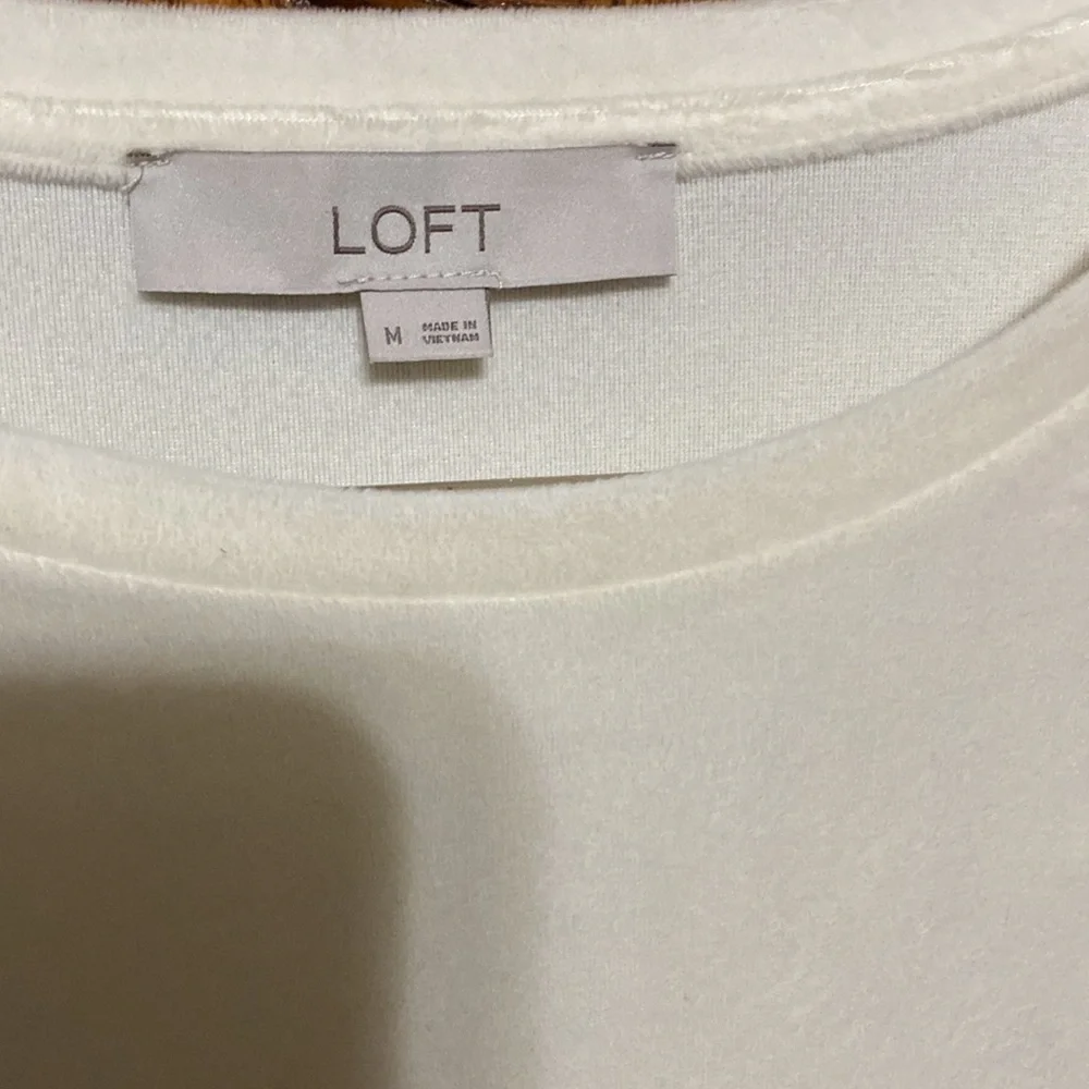 LOFT Cream Women's Top - Picture 2 of 2